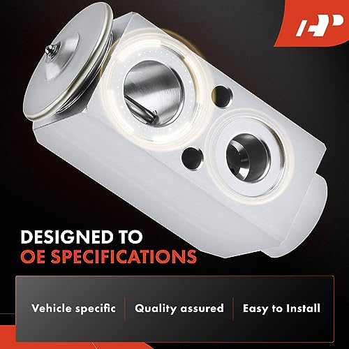 A-Premium A/C Expansion Valve Compatible with Chevrolet Traverse 2009-2012, GMC Acadia 2007-2012, Buick Enclave 2008-2012, Saturn Outlook 2007-2010, Rear Side - Image 2