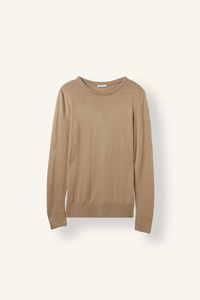 ديفاكتو Regular Fit Crew Neck Pullover