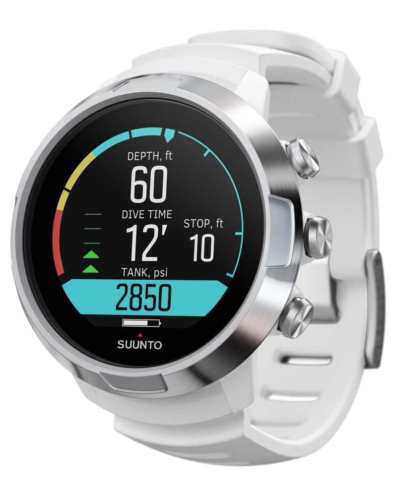 Suunto ساعة غوص SUUNTO D5 مع كابل WUSB أبيض