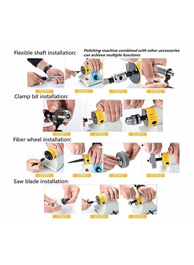 AOHOCA Shaft Arbor Extension Motor Arbor Threaded Shaft Adapter for Buffing Grinding Wheels Bench Grinder Wheels (1 set) - Image 4