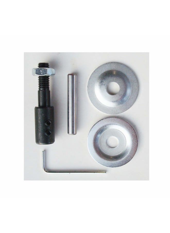 AOHOCA Shaft Arbor Extension Motor Arbor Threaded Shaft Adapter for Buffing Grinding Wheels Bench Grinder Wheels (1 set) - Image 2