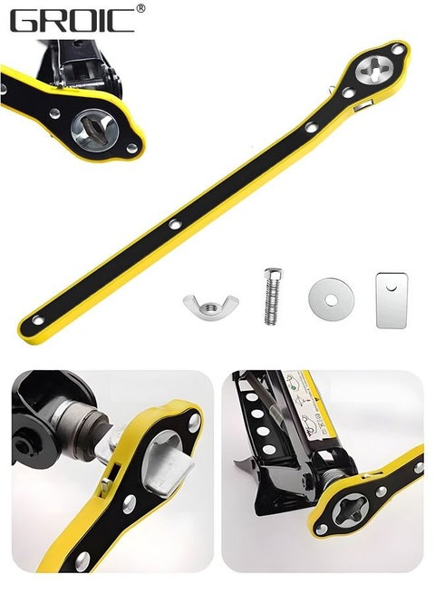 Labor Saving Wrench Auto Jack Ratchet Wrench Car Jack and Lug Wrench Handle Scissor Jack Garage Tire Wheel Lug Wrench for Car,Car Repair Tool