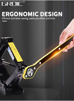 GROIC Labor Saving Wrench Auto Jack Ratchet Wrench Car Jack and Lug Wrench Handle Scissor Jack Garage Tire Wheel Lug Wrench for Car,Car Repair Tool  - Image 3