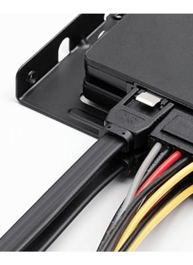 Generic 90 Degree Right Angle SATA III 6.0 Gbps SATA Cable (SATA 3 Cable) Black, 30 CM  - Image 4