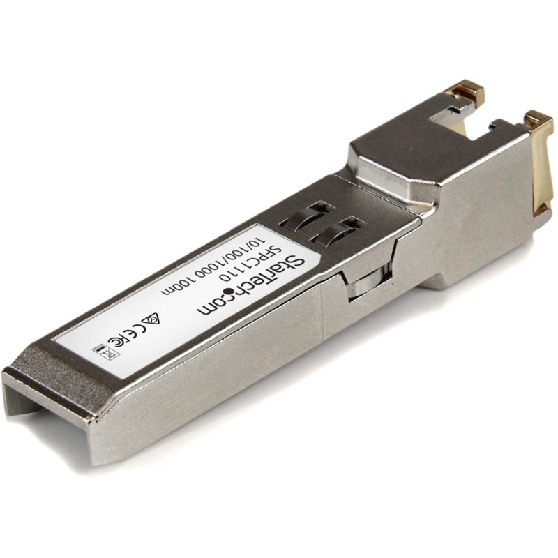 StarTech.com Cisco SFP-GE-T Compatible SFP Module - 1000BASE-T - SFP to RJ45 Cat6/Cat5e - 10/100/1000 Mbps - RJ-45 100m - Cisco IE3400, IE3300, IE3200 (SFPC1110) - Image 2