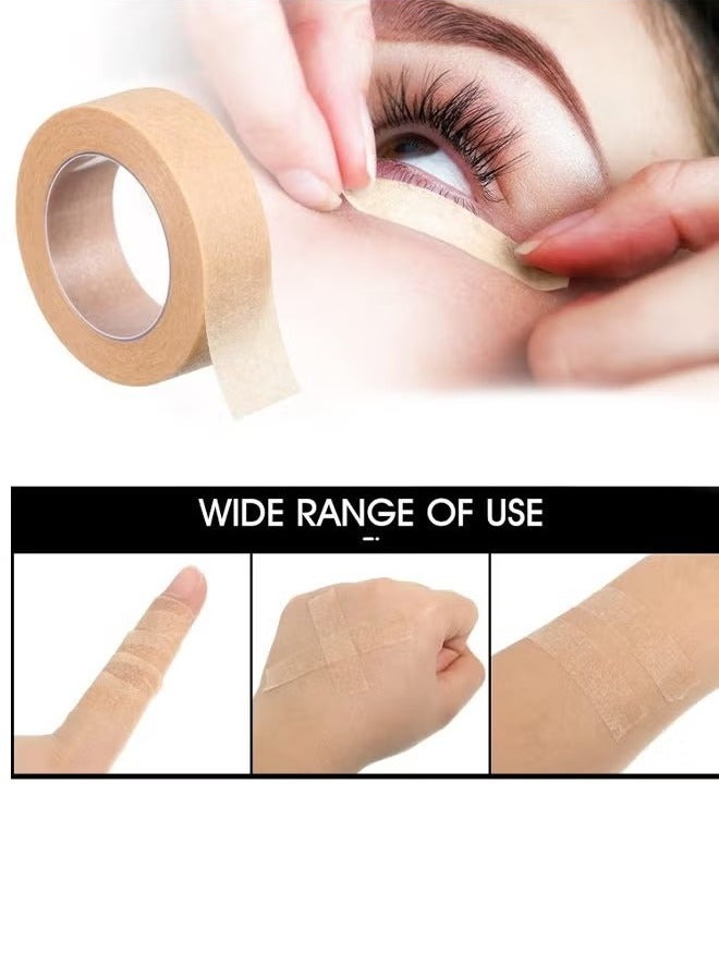Generic 6 Rolls Flexible Skin Tape Breathable Nose Tape Self Adhesive Gauze Tape for Wound Injuries Swelling Sports, Brown (1.25cm*4.5m)  - Image 4