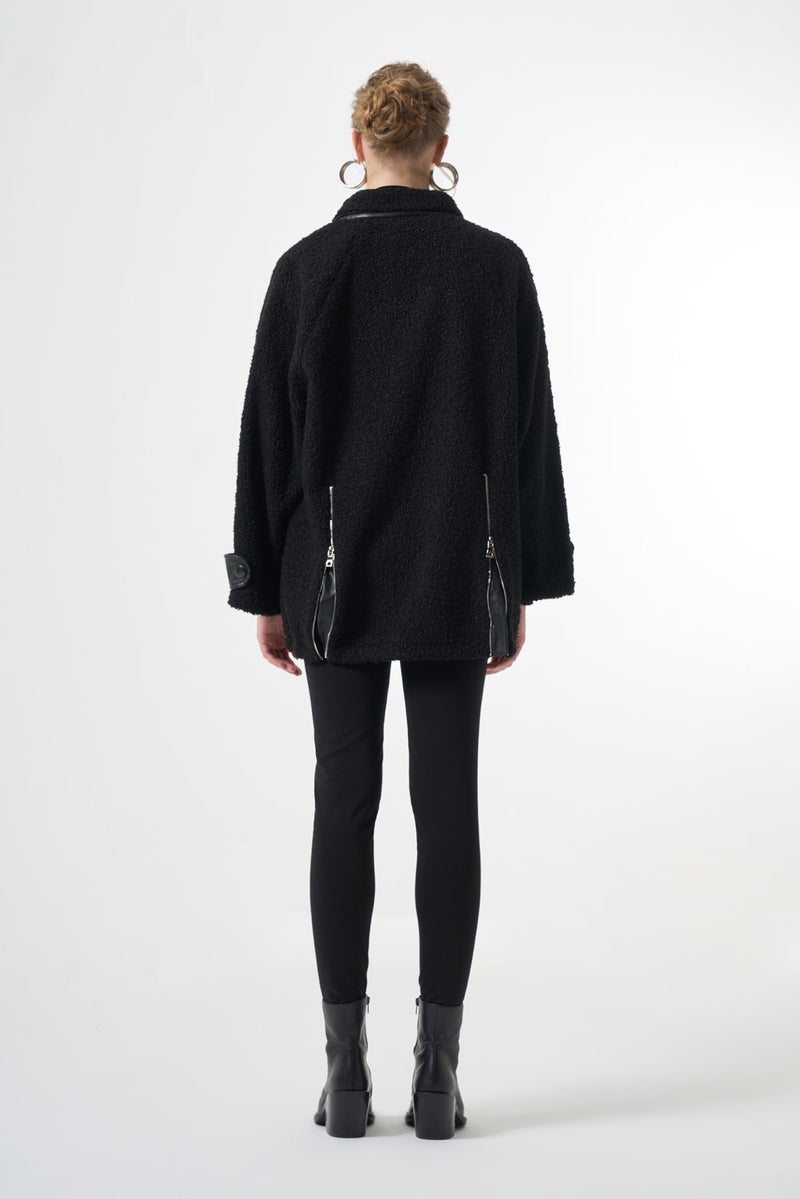 MissWhence AE Plush Jacket - Black - Image 4