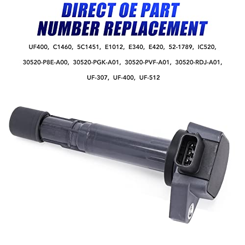 LCWRGS Set of 4 Ignition Coil Packs Fits for L4 1.7L Honda Civic 2001 2002 2003 2004 2005 Coil Pack 1.7 Replaces# UF400 C1460 - Image 4
