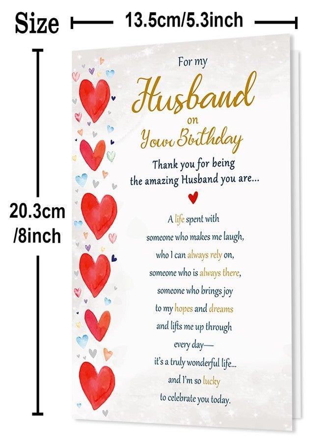 Beixian Funny Birthday Card Gifts for Husband from Wife, Happy Birthday Decorations for Men-8x5.3 Inches, Double-Sided - Image 3