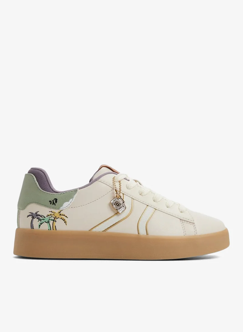DINASAMI01 Printed Lace Up Sneakers