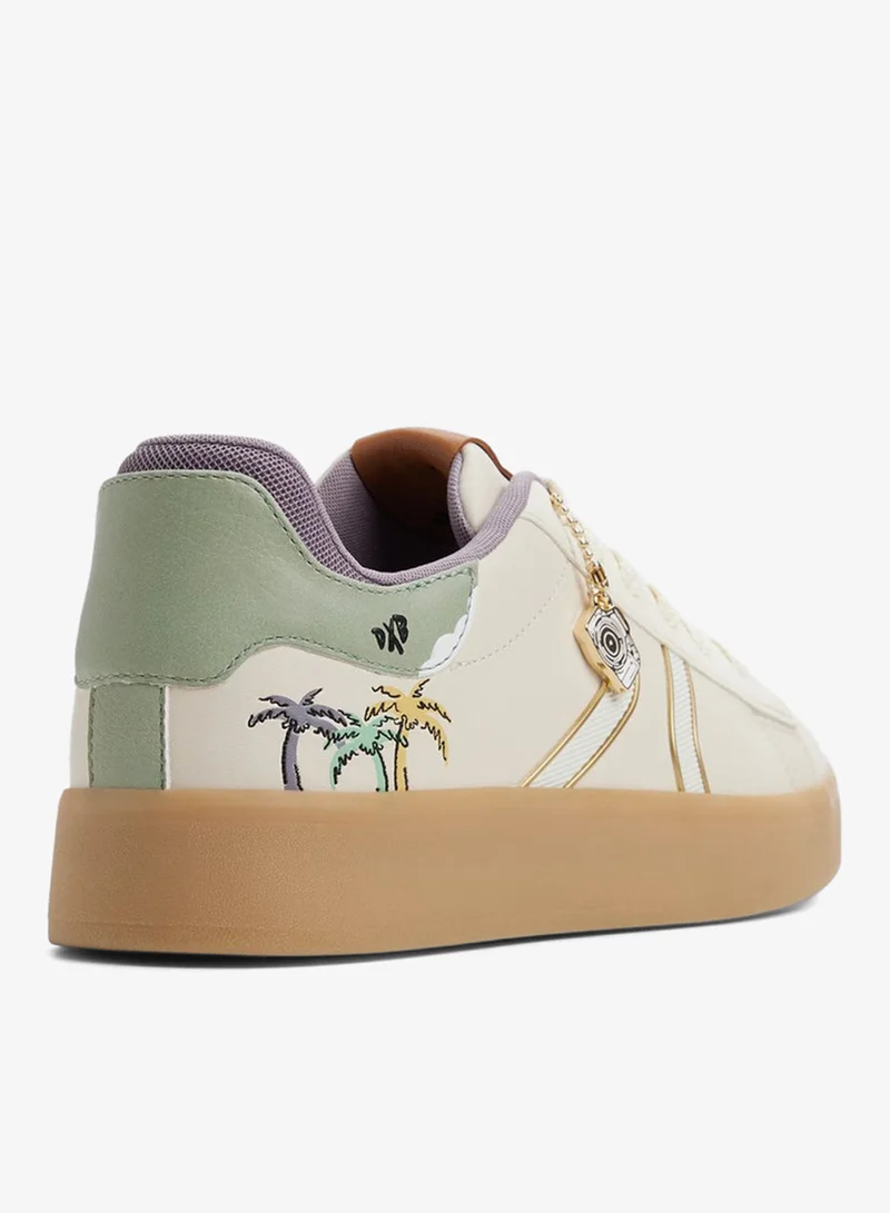 ALDO  DINASAMI01 Printed Lace Up Sneakers for Women | Best Price UAE