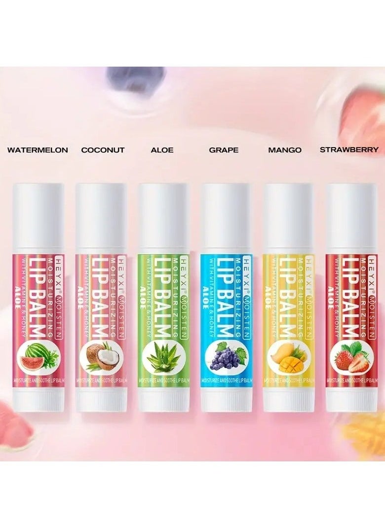 Heyxi HEYXI 6pcs Lip Balm Gift Set - Hydrating & Soothing for Dry, Cracked Lips | Long-Lasting Moisture for Smooth, Soft Lines | Perfect Gift for Women | Ideal for All Skin Types  - Image 5