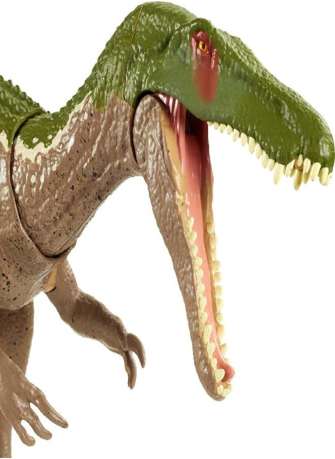 Jurassic World Toys Baryonyx Grim Sound Strike Dinosaur Action Figure with Strike and Chomping Action, Realistic Sounds, Movable Joints, Authentic Color and Texture; Ages 4 and Up