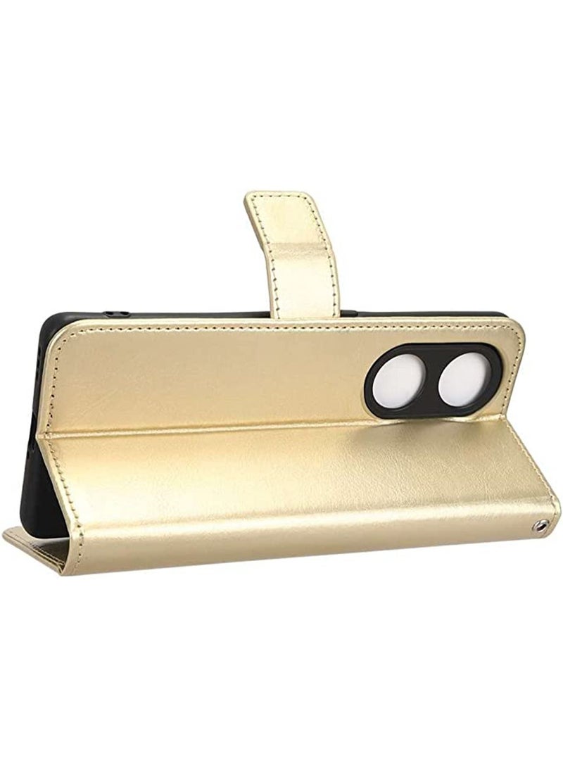 OPPO Reno 8T 5G Case Cover Leather Wallet Card Holder Slots with Kickstand Retro Magnetic Phone shell Wallet Phone Back case Antiskid (not for Reno 8T 4G)  - Image 3