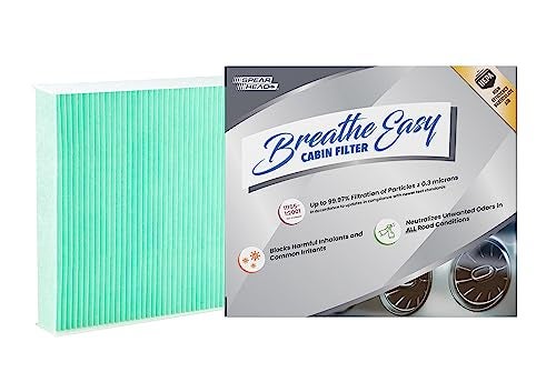 Spearhead HEPA Breathe Easy Cabin Filter Up to 9997 Filtration of 03 Micron Particles wNo Airflow Reduction BE157H