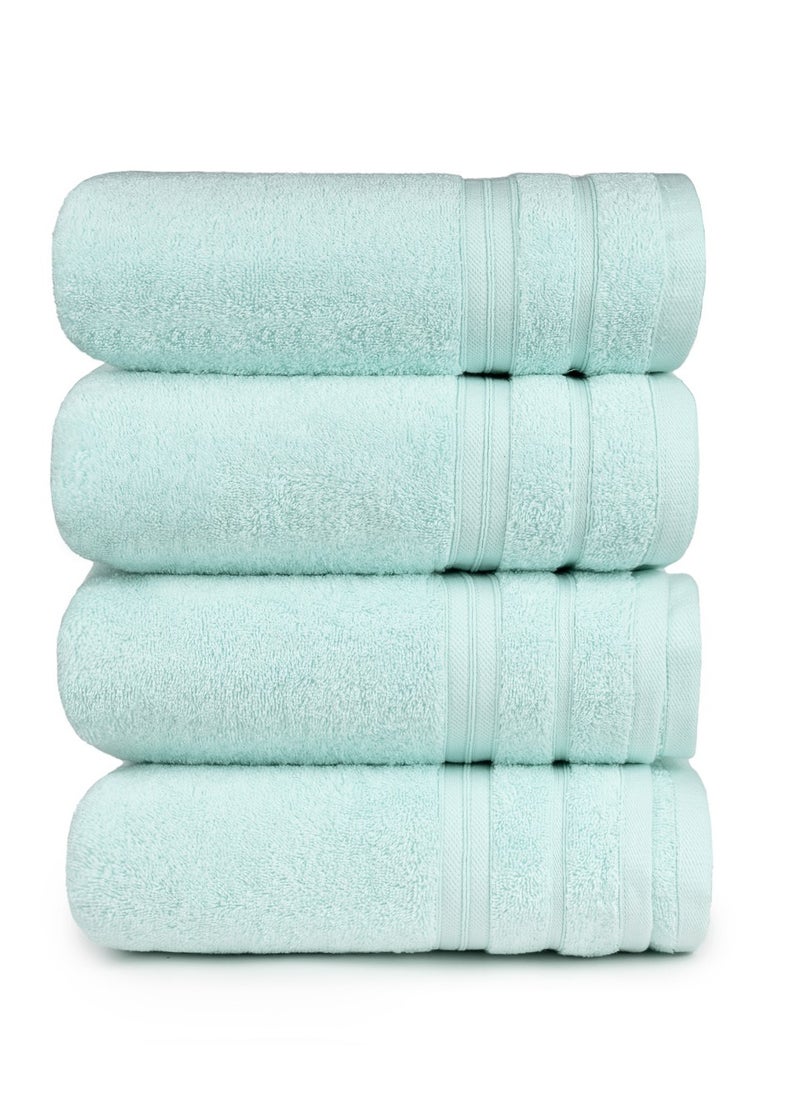 CLEANUP TOWELS CLEANUP TOWELS Set Of 04 Bath Towels 70cm x 130cm, 550 GSM Premium Combed Quality 100% Cotton, Highly Absorbent Bathroom Towels For Home, Shower and Hotels. Perfect For Daily Use…  - Image 1