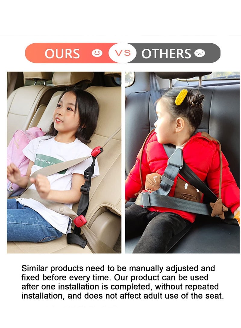 KASTWAVE Seat Belt Adjuster for Kid Booster Seat Alternative for Car Car Seat Protector for Kid Car Shoulder Neck Safety Positioner - Image 4