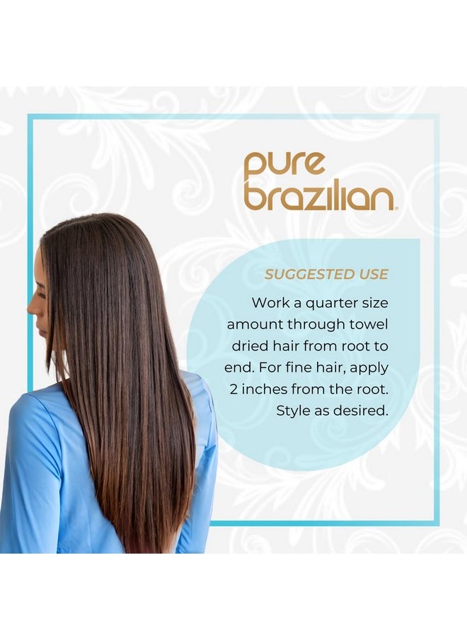 Pure Brazilian Pure Brazilian Daily Anti-Frizz Serum, 3 Fl Oz - Smoothing and Shine Enhancer for All Hair Types  - Image 4