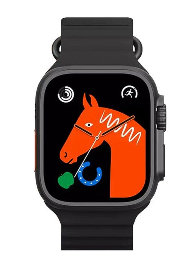 Hlwatch PRO T800 Ultra Series 8 (2023) Smart Watch 1.99 Inch IPS display NFC Bluetooth V5 Call Waterproof IP67 Wireless Charger - Black  - Image 3