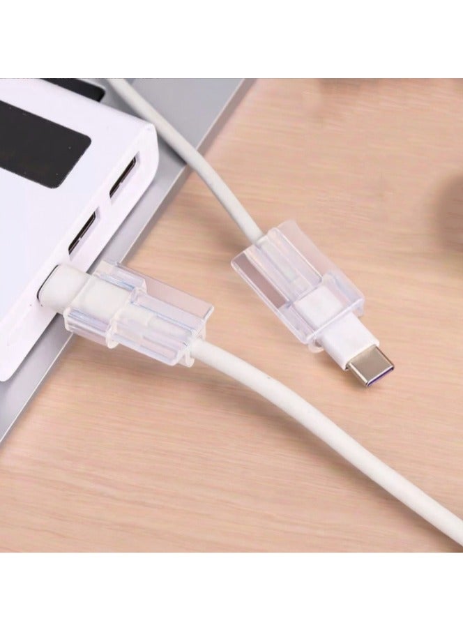 10 Pcs Transparent Cable Protector Cover Sleeve For Iphone，Charger Cable Protector For Iphone Charger,Univeral Silicon Mini Data Charger Cable Saver,Cable Chomper - Image 4