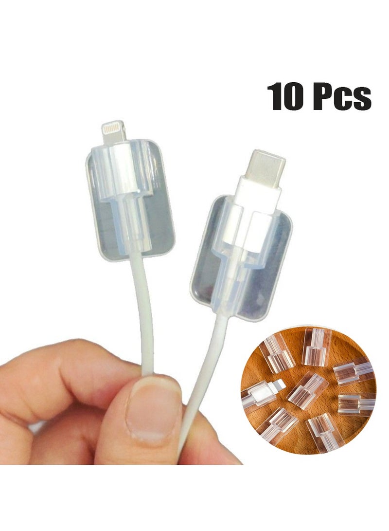 10 Pcs Transparent Cable Protector Cover Sleeve For Iphone，Charger Cable Protector For Iphone Charger,Univeral Silicon Mini Data Charger Cable Saver,Cable Chomper - Image 3