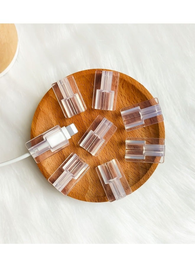 10 Pcs Transparent Cable Protector Cover Sleeve For Iphone，Charger Cable Protector For Iphone Charger,Univeral Silicon Mini Data Charger Cable Saver,Cable Chomper - Image 1