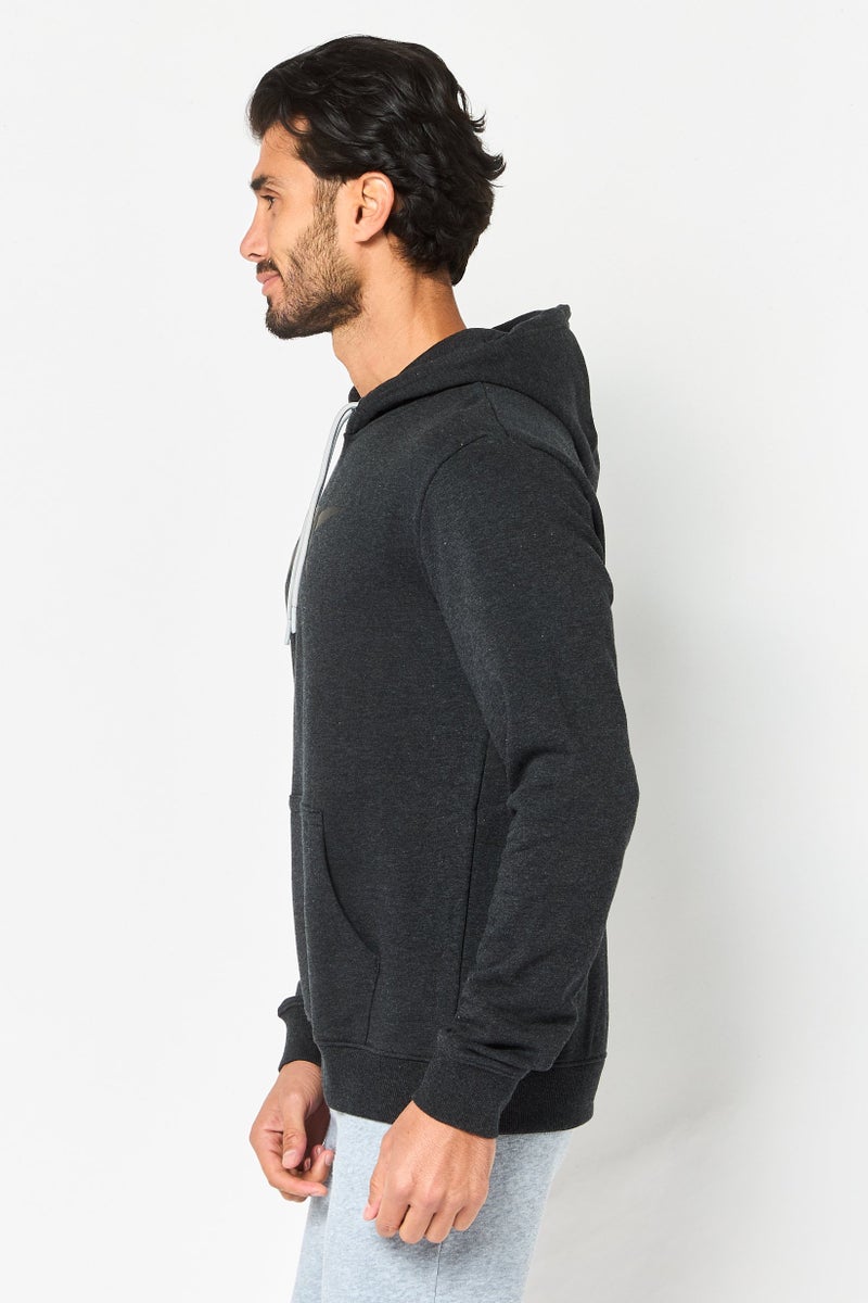 Reebok Men Sportswear Fit Long Sleeve Outdoor Hoodie, Heather Black - Image 4