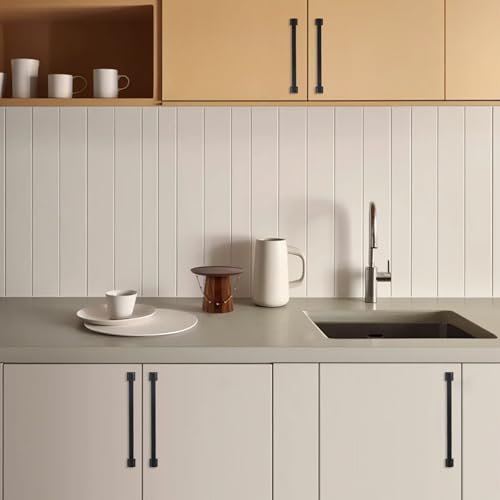 BUKOBYHE 10 Pack 12-5/8 Inch(320mm) Cabinet Pulls Matte Black Kitchen Cabinet Pulls Drawer Pulls Solid Cabinet Hardware - Image 4