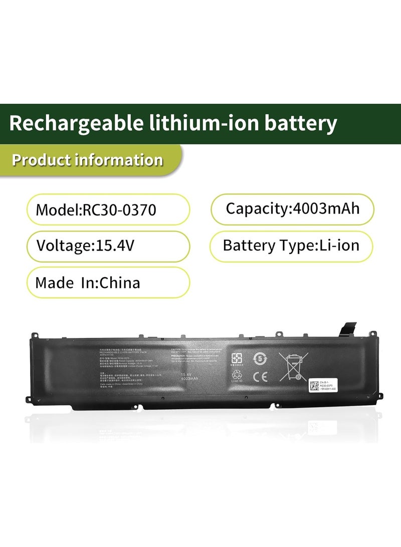 Max Power 15.4V 4003mAh RC30-0370 RZ09-0370 RZ09-0427 RZ09-0368 Laptop Battery compatible withRazer Blade 14 2021 2022 RZ09-0370AE23 RZ09-0370CEA3-R3U1 RZ09-0370BEA3 RZ09-0427EE23 RZ09-0427NEA3 - Image 5