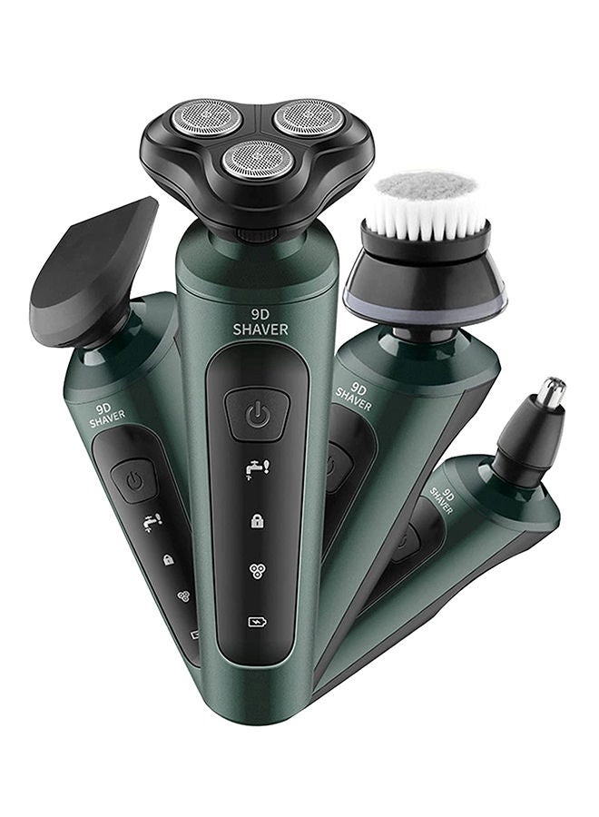 Sharpdo 4-in-1 Men's Electric Shaver & Grooming Kit: Waterproof Rotary Shaver, Beard Trimmer, Nose Hair Trimmer, Facial Cleansing Brush, USB Rechargeable for Wet & Dry Use - Image 1