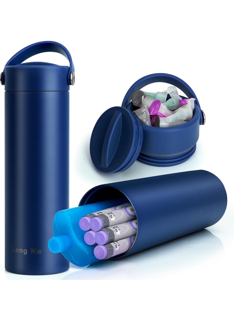 Leng Ke Diabetes Insulin Pen and Supplies Travel Case with TSA Approved Ice Pack,Portable Medication Cooler Bag for Diabetic Organizing, Insulina Medication Cooler   Bottle Diabetes Storage Vial  - Image 1