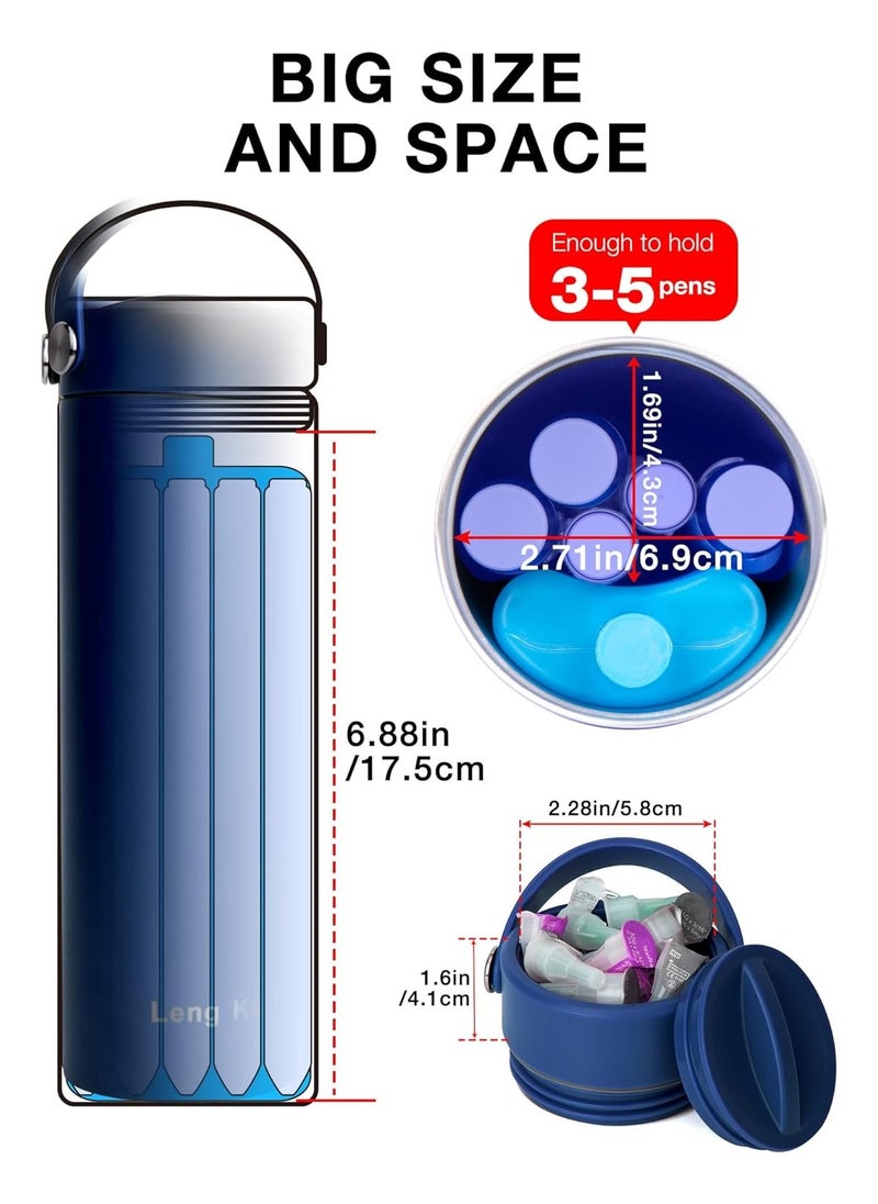 Leng Ke Diabetes Insulin Pen and Supplies Travel Case with TSA Approved Ice Pack,Portable Medication Cooler Bag for Diabetic Organizing, Insulina Medication Cooler   Bottle Diabetes Storage Vial  - Image 2