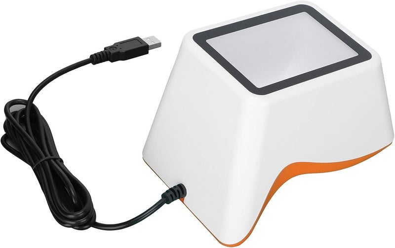GT 790 Desktop Barcode Scanner, QR Scanner for Shop Store Market, Large Scanning Window with Auto Induction, 2D Barcode Reader for POS Equipment, Supports Alipay WeChat - Image 2
