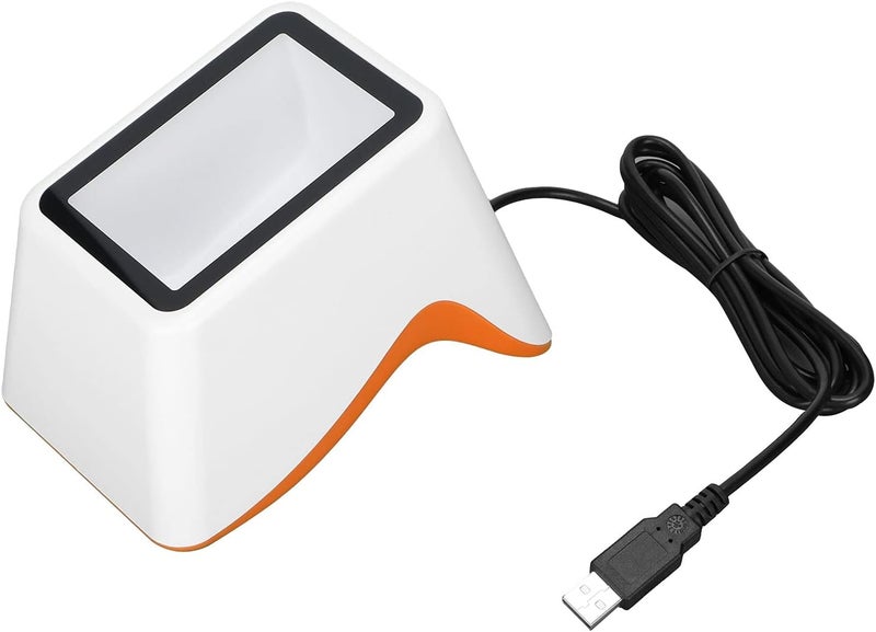 GT 790 Desktop Barcode Scanner, QR Scanner for Shop Store Market, Large Scanning Window with Auto Induction, 2D Barcode Reader for POS Equipment, Supports Alipay WeChat - Image 1