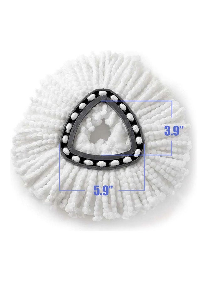 إسكدنيا رأس ممسحة بديل من المايكروفايبر لممسحة أو-سيدار/ فيليدا أبيض/ أسود - Image 2