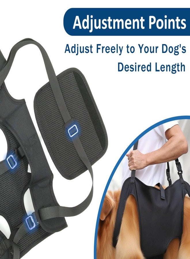 Roobuck Dog Lifting Harness, Adjustable Full Body Support Sling for Large Dogs, Front and Rear Leg Mobility Aid for Elderly, Injured, Disabled, or Recovering Pets Walking Assistance (L) - Image 3