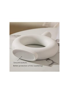 Dubkart White Ceramic Vase - Modern Vase Matte Design - Ideal Gift Flowers Vase for Friends, Home Decoration Ornaments Family, Wedding, Table Vase, Perfect Home Decoration Vase  - Image 5