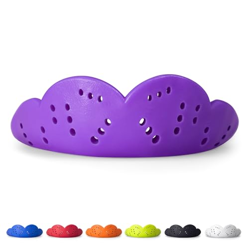 SISU Max Mouthguard, Purple Punch - 50% Stronger, Maximum Protection for Rugby, MMA, Boxing, Lacrosse, Football, Hockey, High-Impact Sports - Adult Fit, Remoldable Up to 20 Times, Works for Braces - Image 1