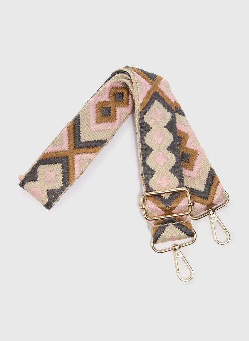 Matalan Pink Patterned Bag Strap