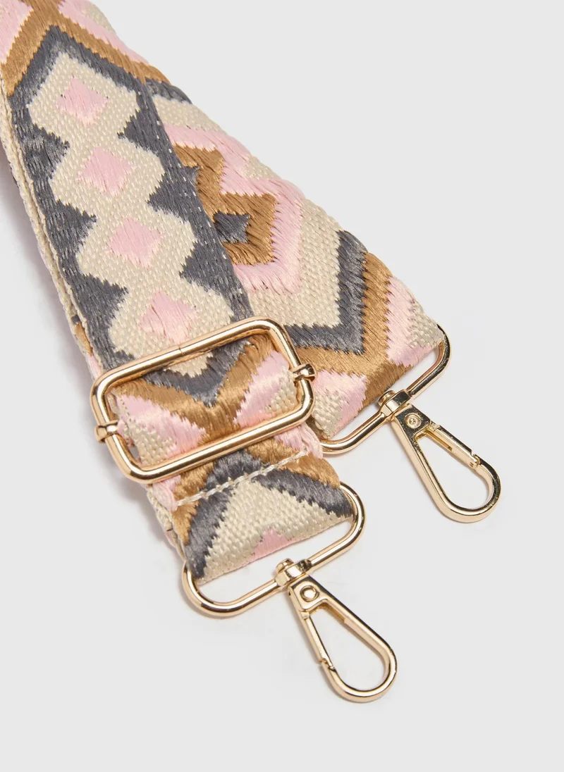Matalan Pink Patterned Bag Strap