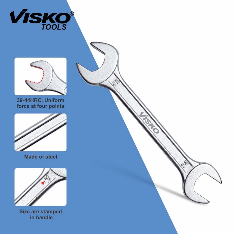 Visko Tools Visko 805 3 Pc Home Tool Kit 1 Claw Hammer 1 Pack of 8 pcs Spanner 1 Combination Plier Set - Image 2