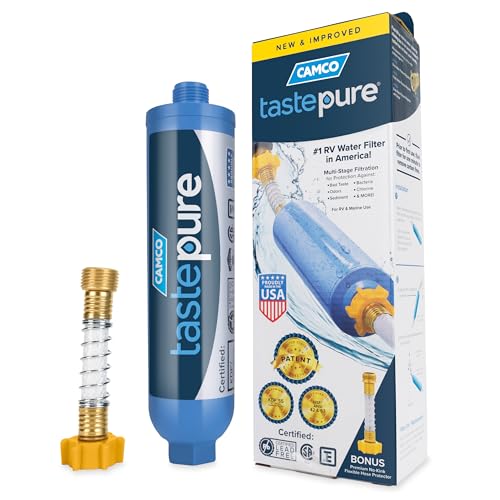 Camco Tastepure RV Water Filter  GAC  KDF Filtration  Made in the USA - Image 1