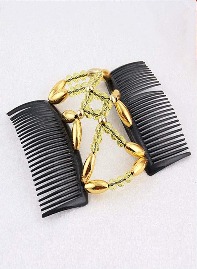 LOVEF 5 Pcs Stretch Combs Magic Hair Clips - Stretchy Easy Fancy Magic Double Comb, Perfect French Twist Holder, Gift for Mom - Image 5