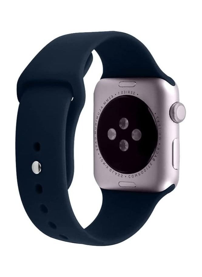 VITION - Sports Band for Apple Watch 41mm 40mm 38mm Soft Silicone Replacement Wrist Strap Compatible with iWatch Apple Watch Series 7/SE/6/5/4/3/2/1 Blue Cobalt - Image 1