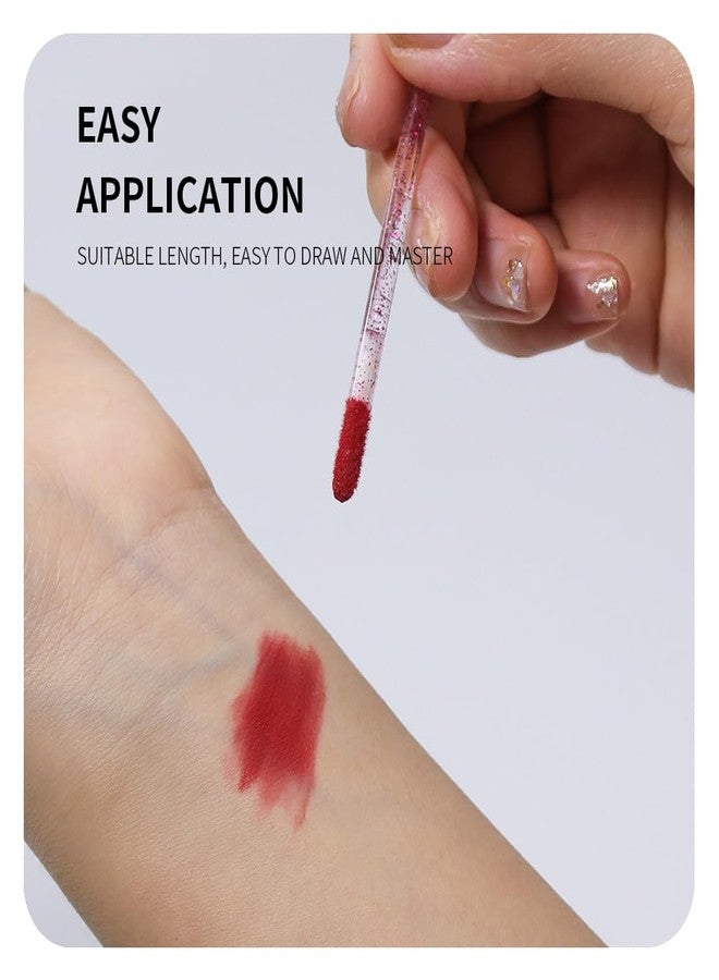 ANNAFRIS 300pcs Disposable Lip Brush Lipstick Applicator Brush Concealer Brushes Eyelash Brush Wands(Lip Brush-B Crystal) - Image 3