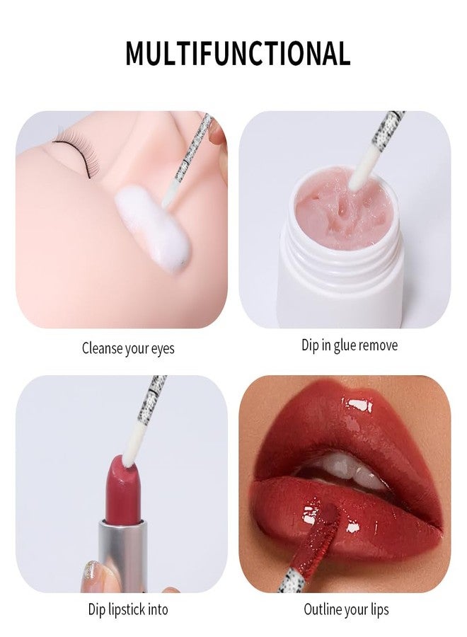 ANNAFRIS 300pcs Disposable Lip Brush Lipstick Applicator Brush Concealer Brushes Eyelash Brush Wands(Lip Brush-B Crystal) - Image 4