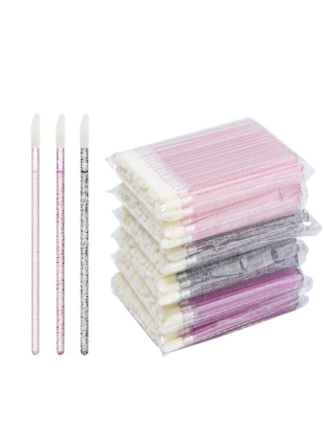 ANNAFRIS 300pcs Disposable Lip Brush Lipstick Applicator Brush Concealer Brushes Eyelash Brush Wands(Lip Brush-B Crystal) - Image 1