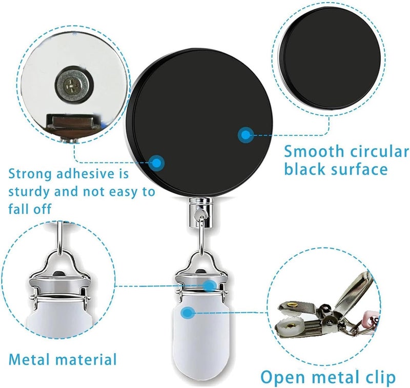 Retractable Towel Holder Clip,Wall Mounted Hanger Rag Hooks - No Drill Kitchen Towel Hook,for Bathroom, Living Room, Bedroom, Cabinet, Shower, Wall, RV, Bath, Door, Dorm, Apartment, Washcloths - Image 4