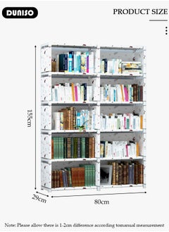 DUNISO 10-Cube Multi-Functional Closet Storage Shelves, Cube Storage Organizer, Closet Organizer Storage, Portable Cabinet Shelving Bookshelf, DIY Bookcase, Living Room Office Closet Cubicle Rack  - Image 4
