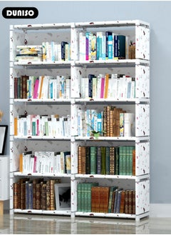DUNISO 10-Cube Multi-Functional Closet Storage Shelves, Cube Storage Organizer, Closet Organizer Storage, Portable Cabinet Shelving Bookshelf, DIY Bookcase, Living Room Office Closet Cubicle Rack  - Image 5